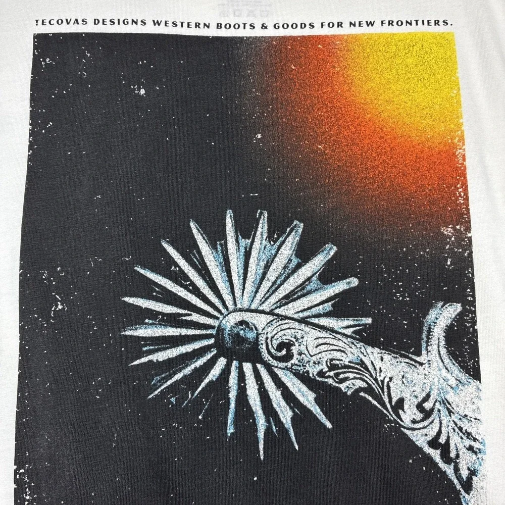 Tecovas Austin Texas Graphic T Shirt XXL Long Sleeve Spell Out‎ Sleeve